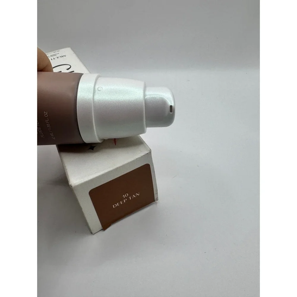 Huda Beauty GloWish Multidew Skin Tint 10 Deep Tan NEW